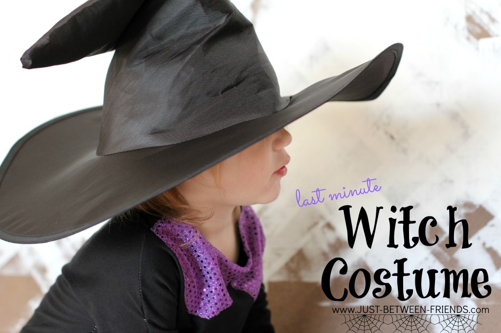 Last minute witch costume