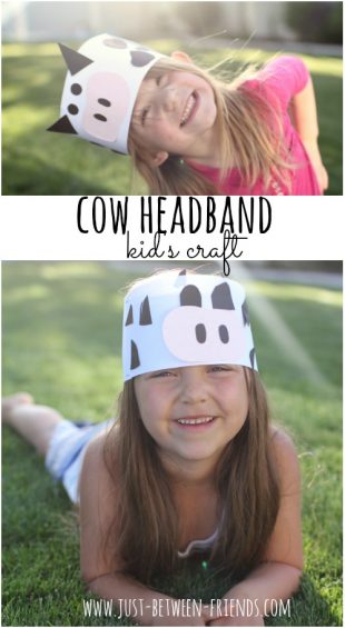 Cow Headband | Kid's Craft - Just Jonie